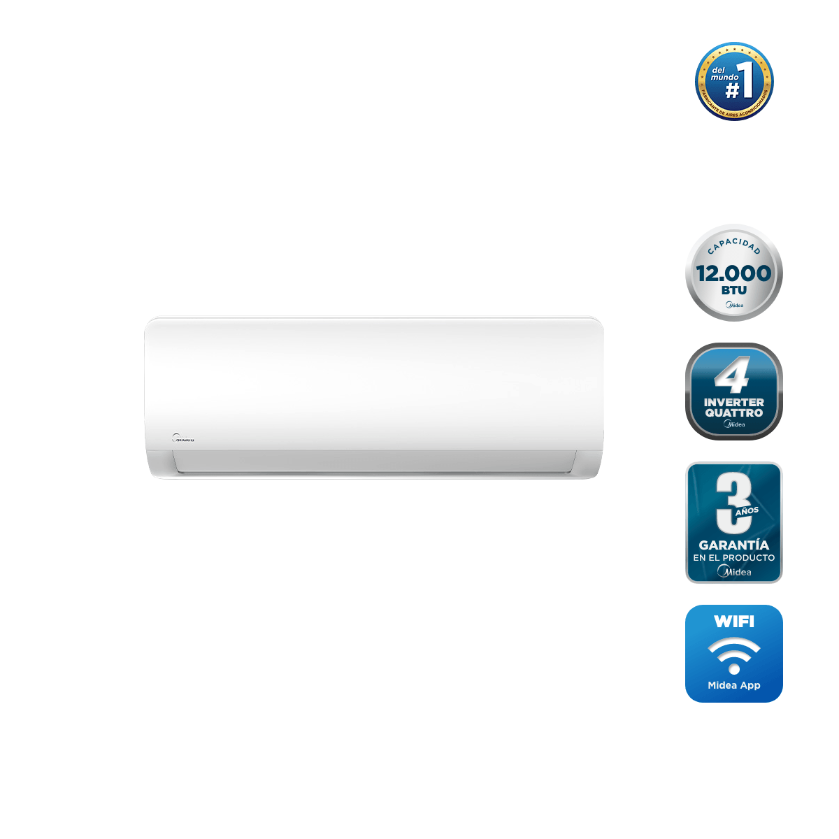 Split muro Midea Xtreme Save R410 12.000 Btuh Inverter - Imagen 2